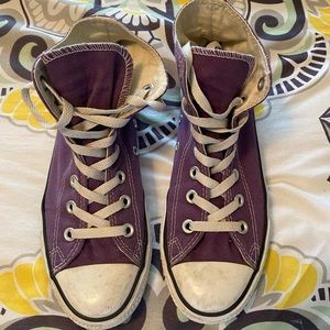 Purple High Top Converse